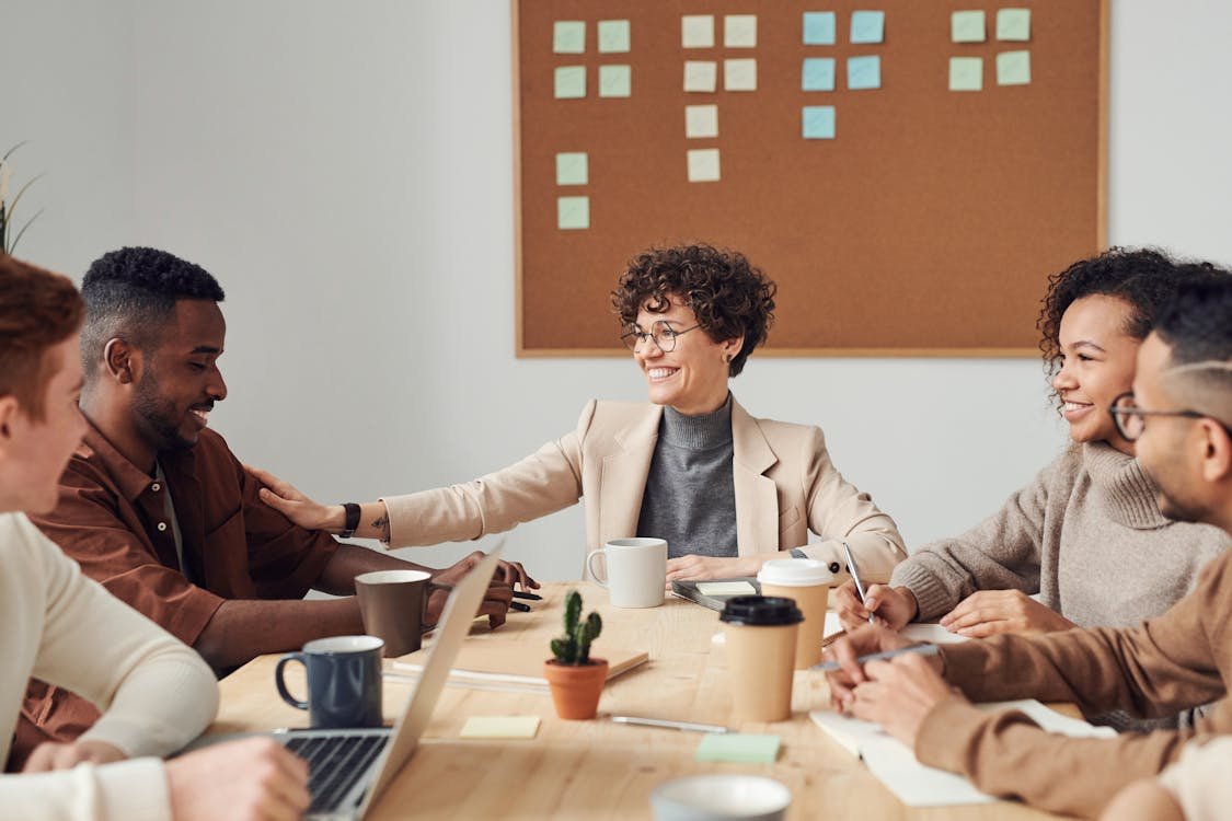 Professional team working on digital pr strategy